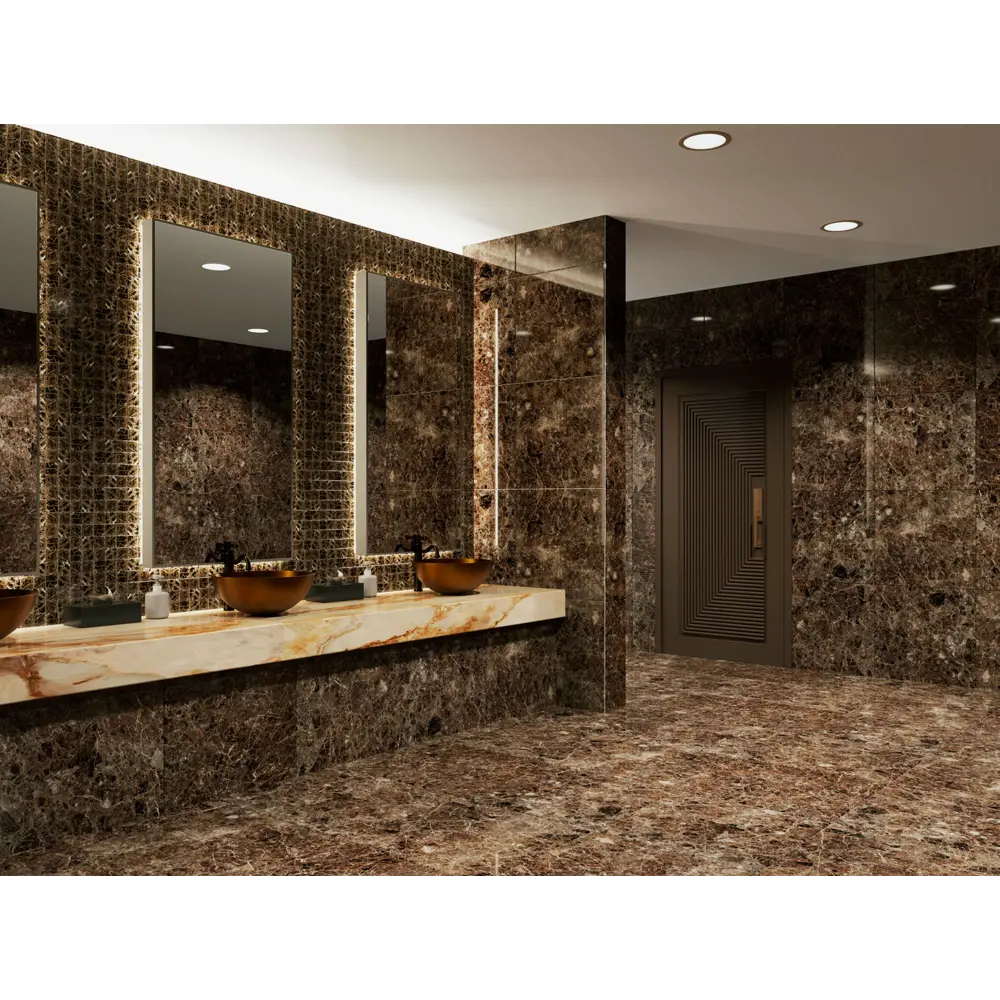 Керамогранит Incolor Barbados 60x60 см 1.44 м² полированный цвет коричневый STLM-2112582 - Вид №6