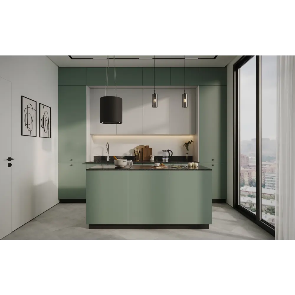 Фасад кухонного шкафа София 32.9x102.1 см KONSENSA ЛДСП цвет белый STLM-2000434 - Вид №5