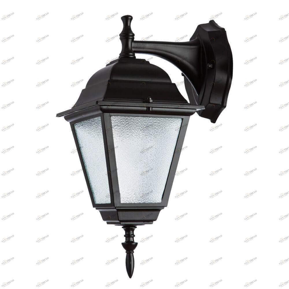 Уличный светильник настенный с прозрачным плафоном черный Bremen A1012AL-1BK ARTE LAMP BREMEN, ПОД СТАРИНУ, ФОНАРЬ 00-3897322 Прозрачный;черный 