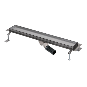 69110 Нержавеющий водоотводящий желоб под плитку, длина 1150 мм SANELA