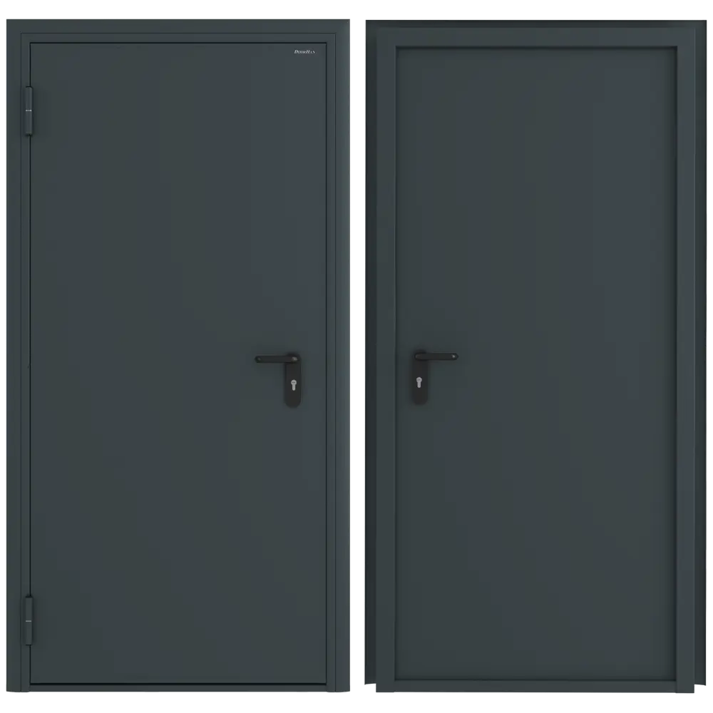 Дверь техническая 88x205 см левая цвет RAL7016 84836057 STLM-2158756 DOORHAN 