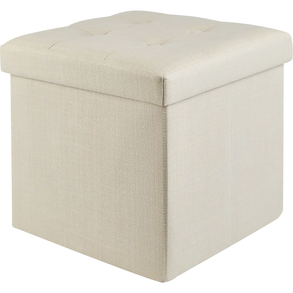 Пуф Lysandre с мягкой обивкой 38x38x6.6 см цвет бежевый 88835413 STLM-2123316 Atmosphera 