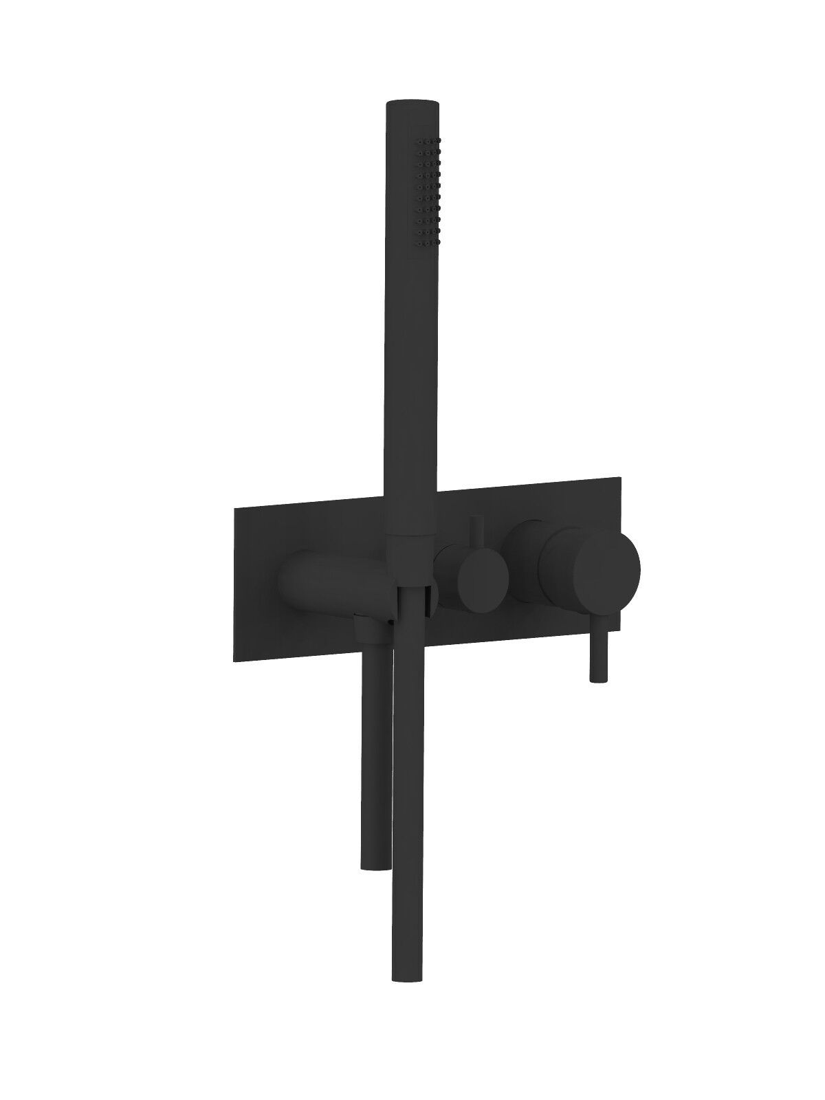 Настенный смеситель для ванны с 3 отверстиями и ручным душем Rubinetterie Frattini отдельная эстетика ARCH-00136591 - Вид №12