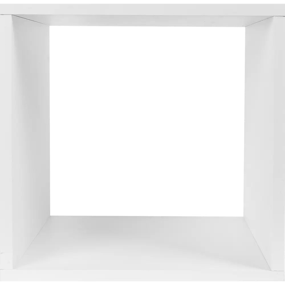 Стеллаж Spaceo KUB 1 секция 36x36.1x31.7 см ЛДСП цвет белый 82731908 STLM-2094664  - Вид №4