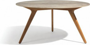 MNST972 Обеденный стол teak ⌀148см Manutti Torsa