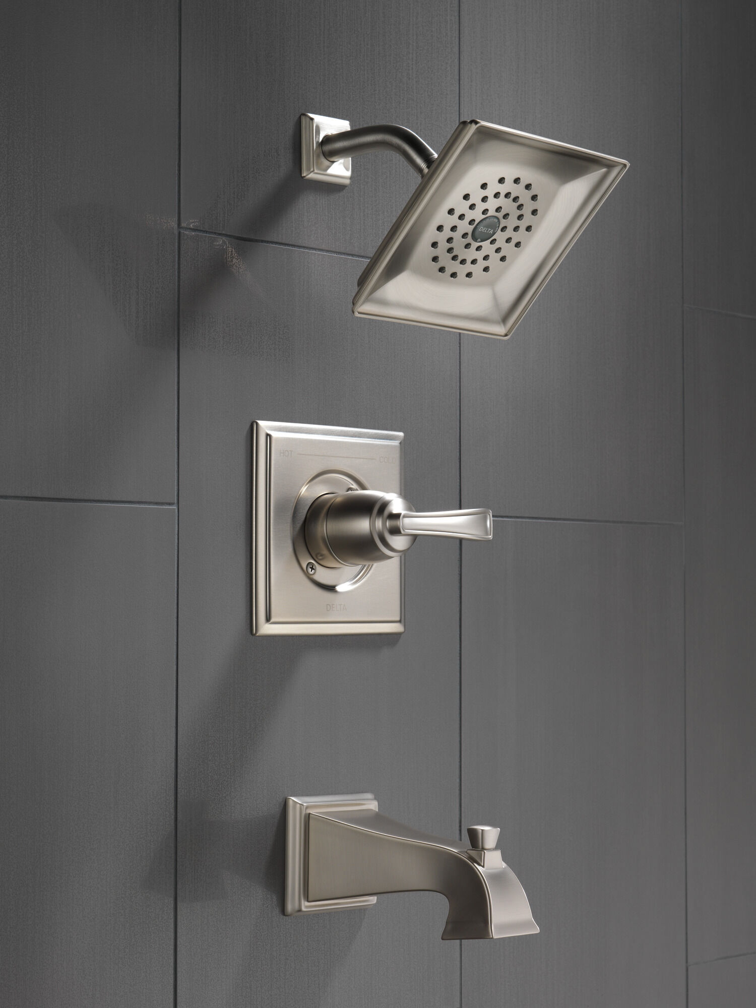 144718-SP Для ванны и душа Monitor® серии 14 Delta Faucet Lakewood Матовый никель Spotshield - Вид №4