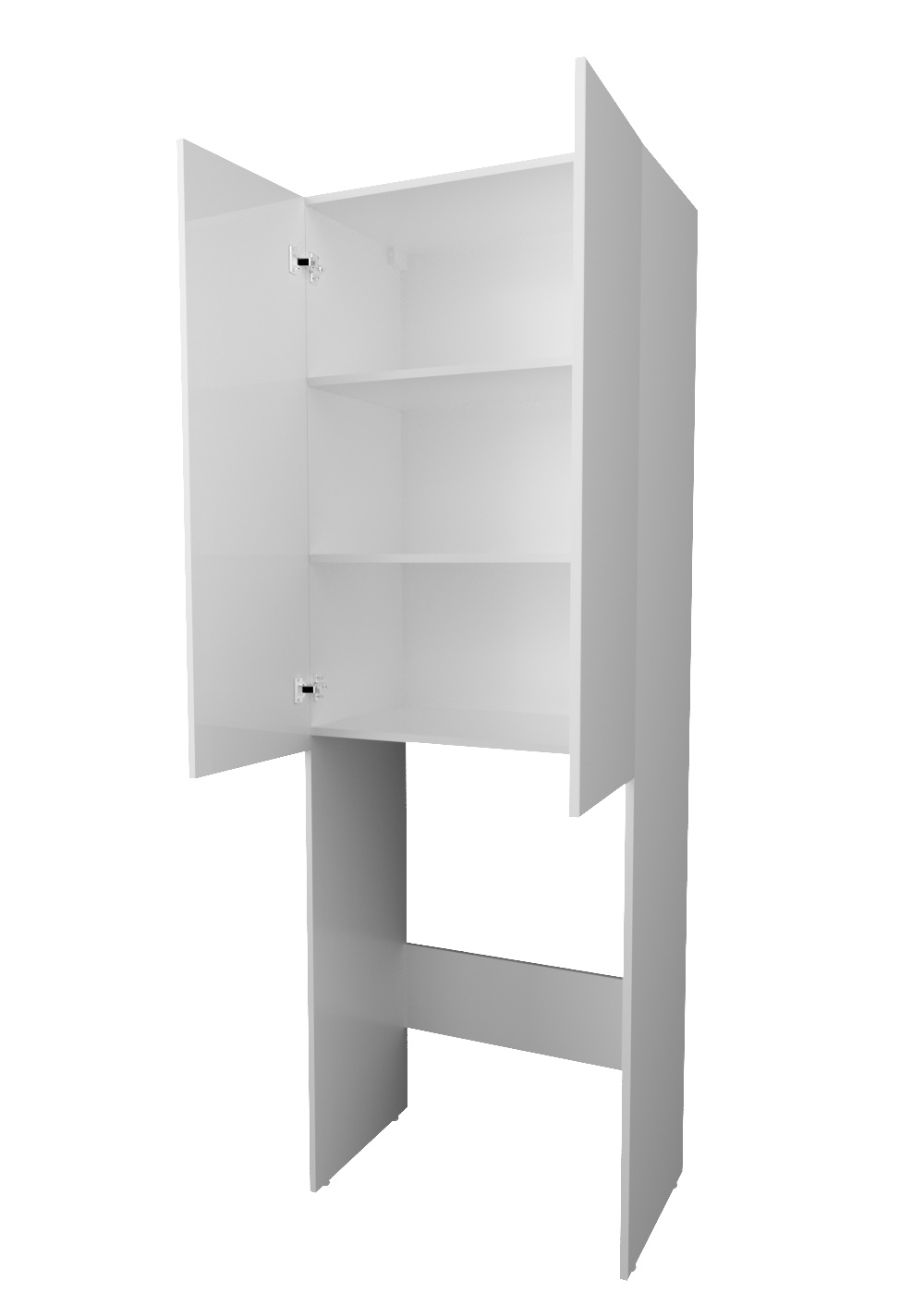 У79528 Шкаф Wall 67 2д Белый глянец 1 Marka Wall