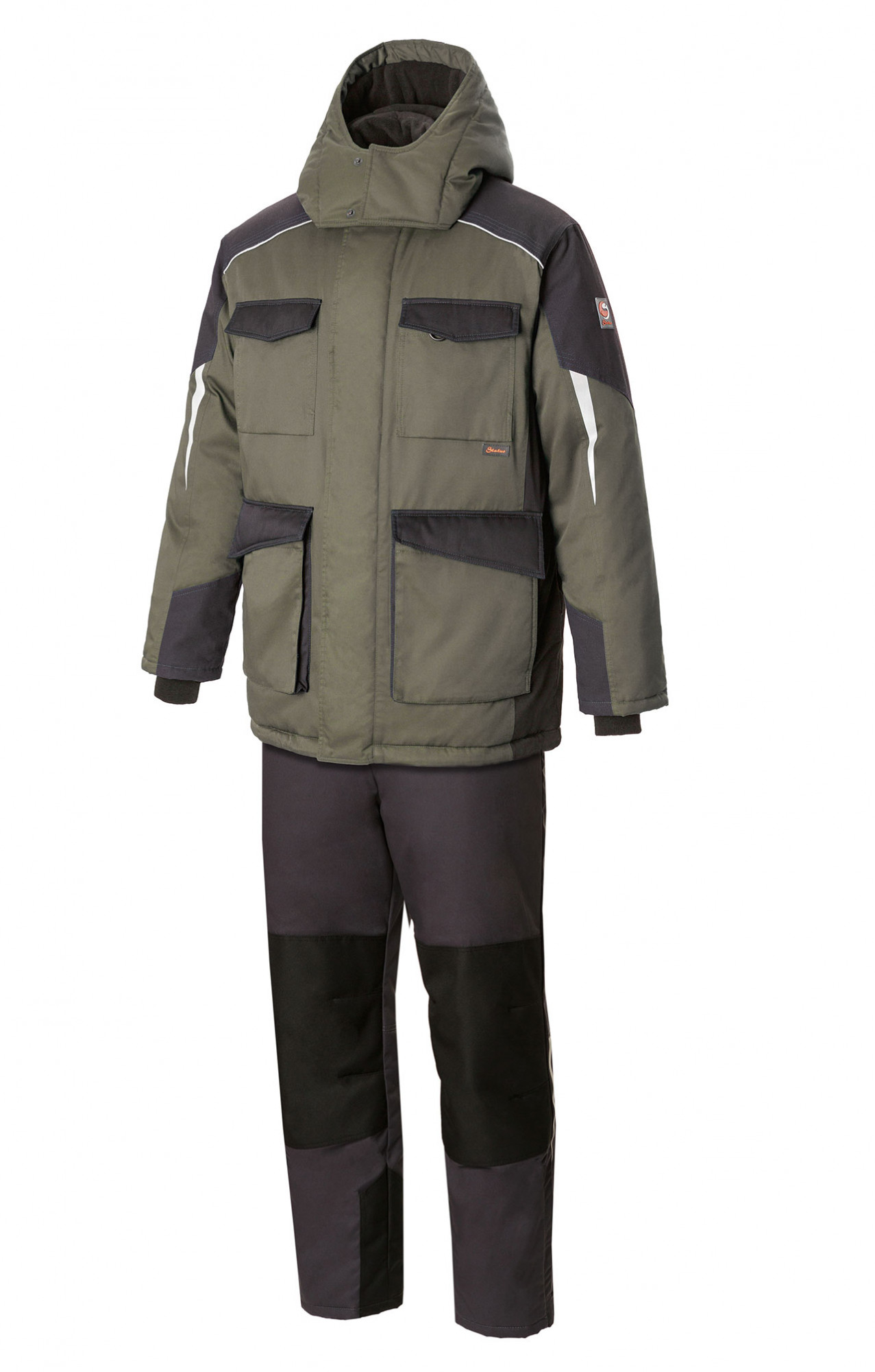 5037895 Костюм утепленный серый хаки графит STATUS  Зимняя спецодежда  размер 52-54/170-176 
