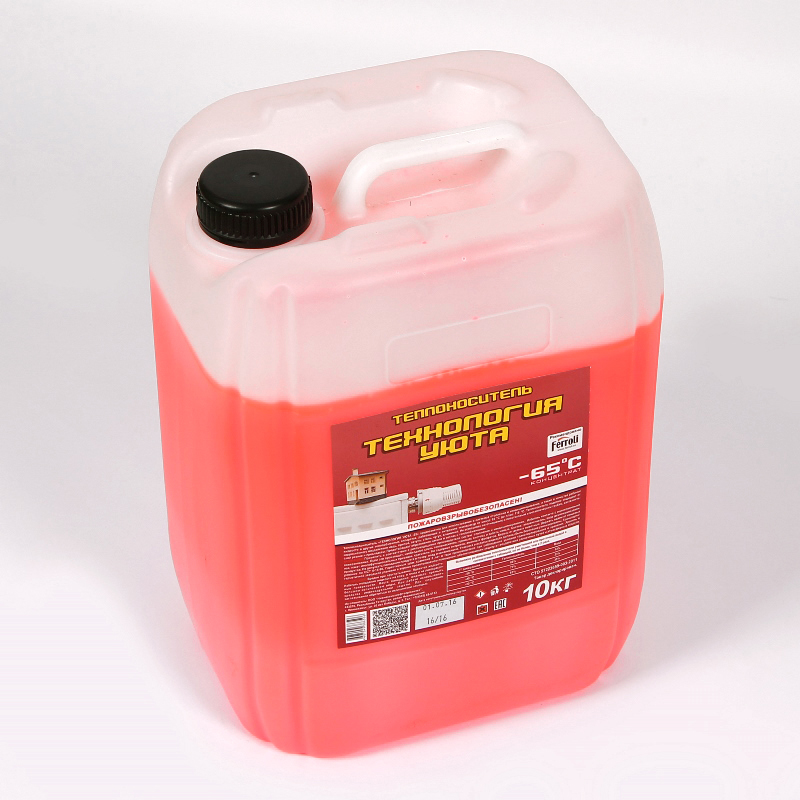 Теплоноситель Технология Уюта-65 Этиленгликоль 10кг Обнинскоргсинтез 602225 - Вид №1