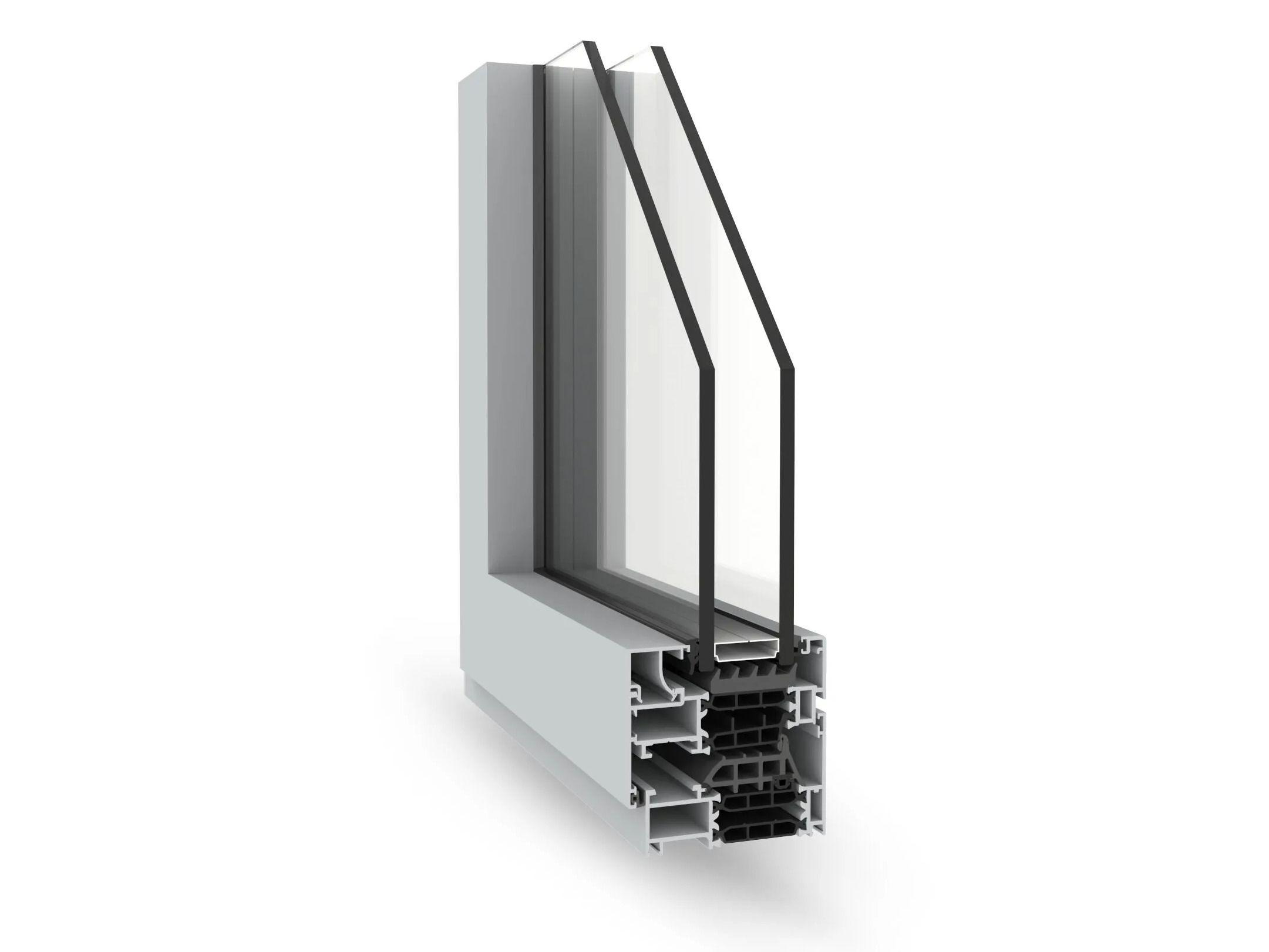Алюминиевое створчатое окно ALsistem EcoSlim ARCH-00003414 - Вид №1