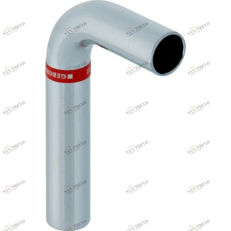 GEBERIT 20405 Отвод Geberit Mapress из углеродистой стали 90°, с гладкими концевиками 