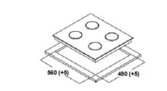 8199425 Газовая варочная поверхность Oasis P-MR (F) STDN-0097017 - Вид №6