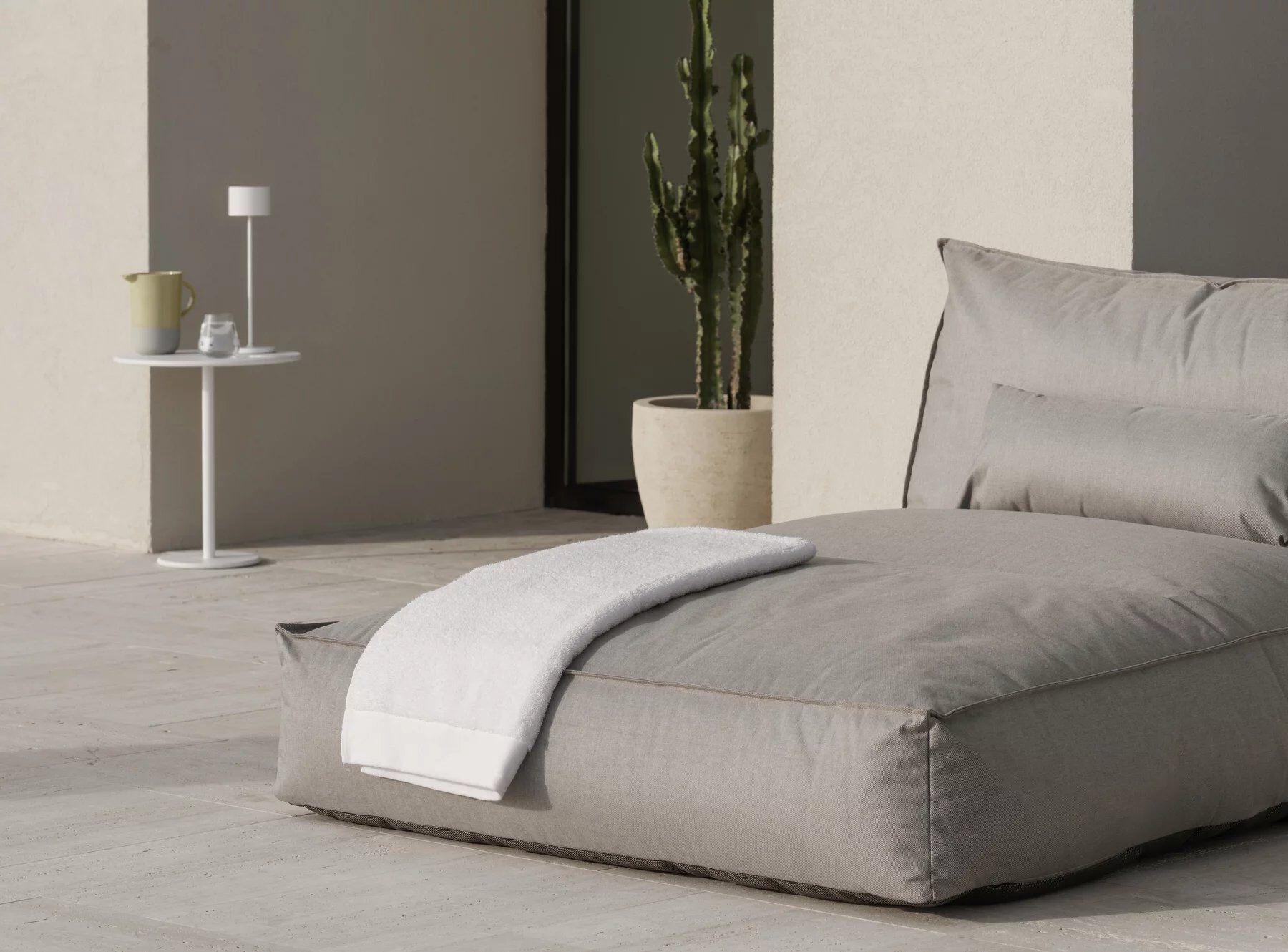 Садовая кровать с откидной спинкой из ткани blomus Stay ARCH-00007455 - Вид №4