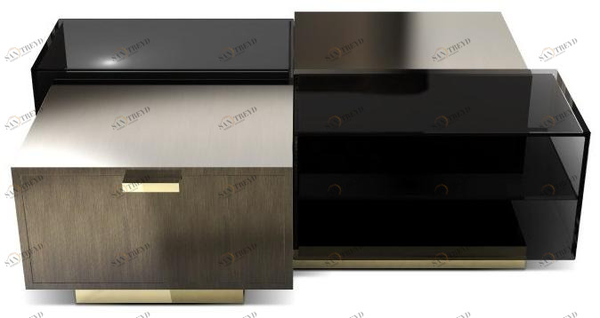 Porustudio Журнальный столик с вещевым ящиком sun-id-1397526