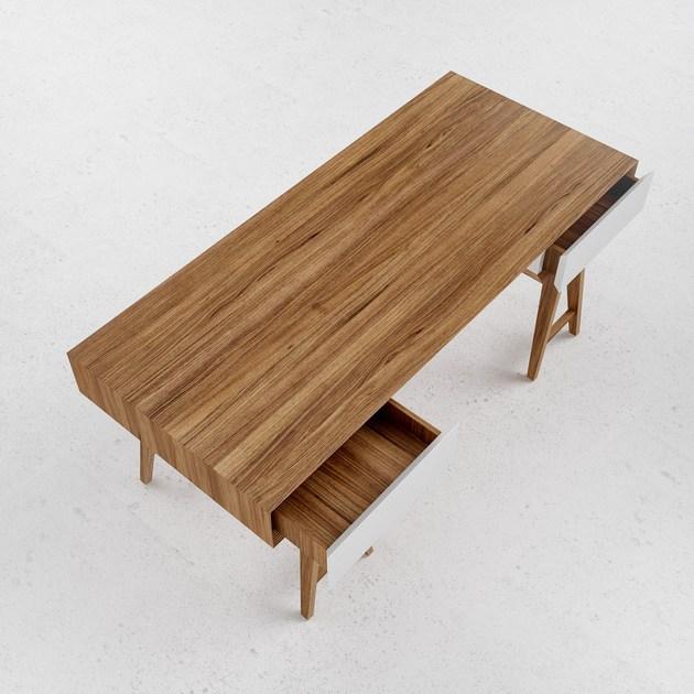 ODESD2 Прямоугольный стол из фанерованной древесины с ящиками T sun-id-1351437 - Вид №5