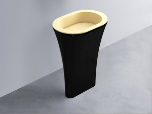 AMLA65-CN+AMPILO-CN+AMCOLO-N Раковина Amedeo Ovale отдельностоящая cielo Enjoy + Amedeo