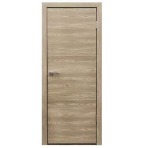 Дверь межкомнатная глухая финиш-бумага ламинация цвет ясень коричневый 80x200 см (c замком)