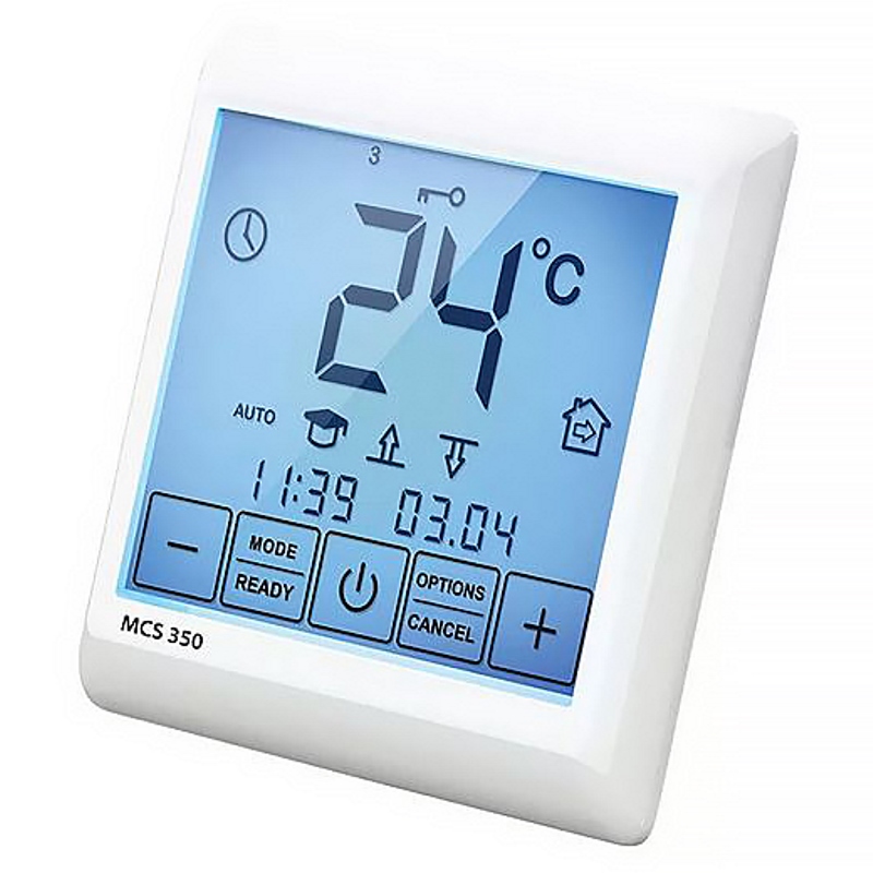 Хронотермостат Теплолюкс ССТ MCS 350 сенсорный + WiFi недельный белый 4305651322000008 - Вид №2
