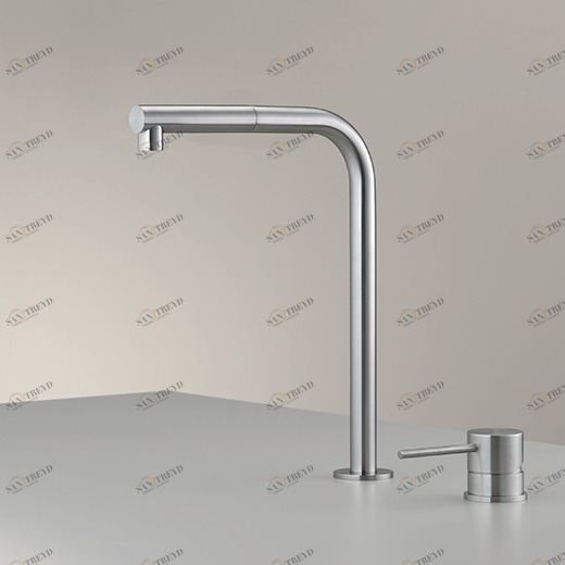 два отверстия смеситель с поворотным носиком и выдвижная ручной душ  MIL209 CEADESIGN 