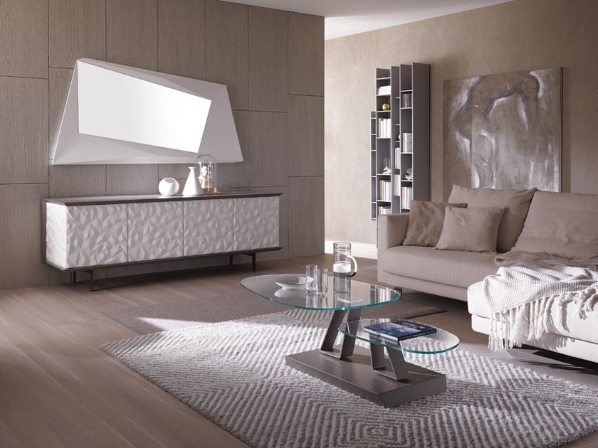 Ozzio Italia Буфет лакированный с распашными дверцами  X305  - Вид №1