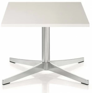 ZÜCO Квадратный журнальный столик из мдф и основание из хромированной стали Perillo tavola Pr 331