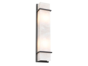 Аппликация из алебастра и бронзы