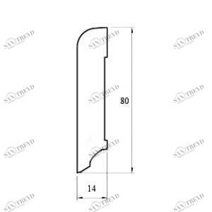 Плинтус Magestik floor Массивный Ипе 1000х80 мм MGK Magestic floor 1010000486