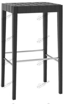 Andreu World Высокий табурет из дуба с подставкой для ног Valeria Bq7517-bq7526