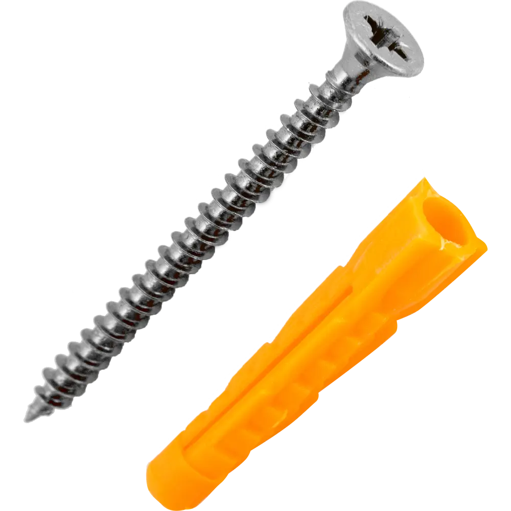 Дюбель универсальный с саморезом Ш4х50 мм полипропилен 16 шт НЕВСКИЙ КРЕПЕЖ STLM-2141589 - Вид №2