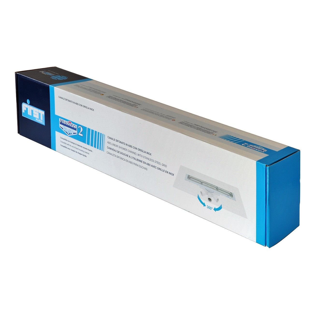 Pratiko ванная комната 2 ABS сифонный канал с решеткой из нержавеющей стали First Corporation First Plast ARCH-00048441 - Вид №1