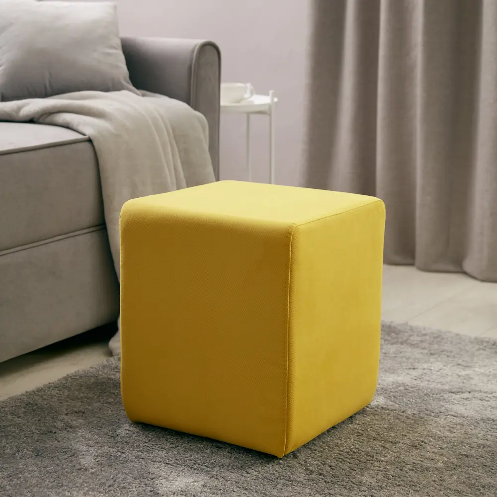 Банкетка домашняя Seasons 35x35x41 см цвет желтый 84508137 STLM-2077643  - Вид №5