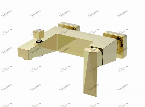 Смеситель для ванны короткий излив ICEBERG F676110G-01 bravat