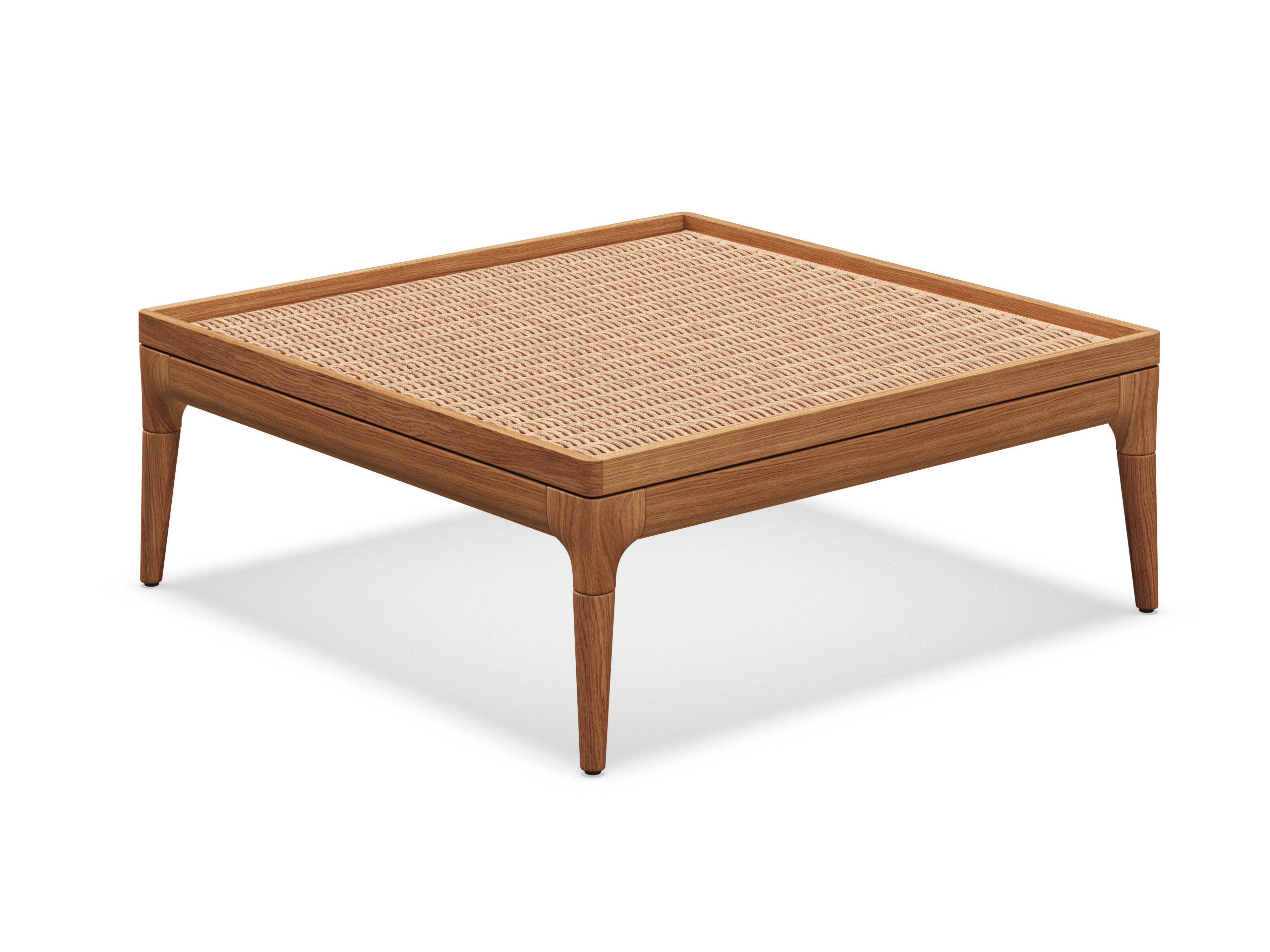 ТИК и плетеный сад низкий квадратный журнальный столик Gloster ARCH-00120388