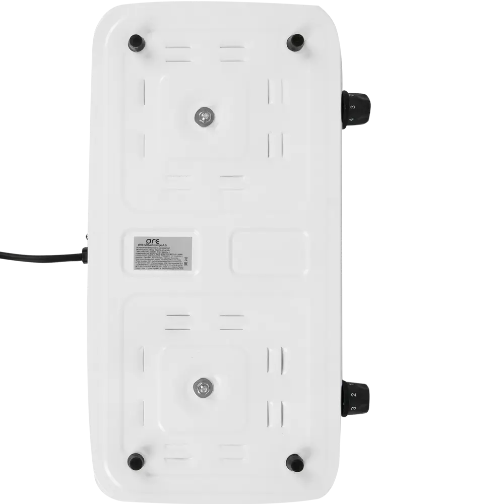 Плитка электрическая настольная ORE CM30I 48x7.5x24 см 2 конфорки чугун цвет белый STLM-2017502 - Вид №6