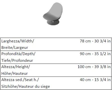La Cividina Кресло поворотное по контракту Dolce vita sun-id-1514235 - Вид №4