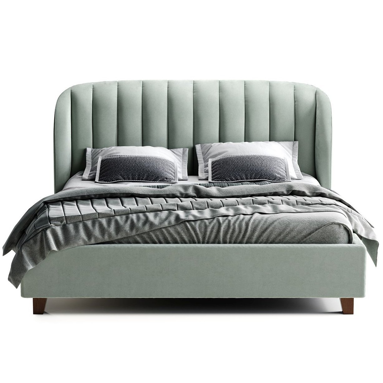Кровать большая 200х200 TULIP зеленая THE IDEA ДИЗАЙНЕРСКИЕ 210659 Зеленый  - Вид №11
