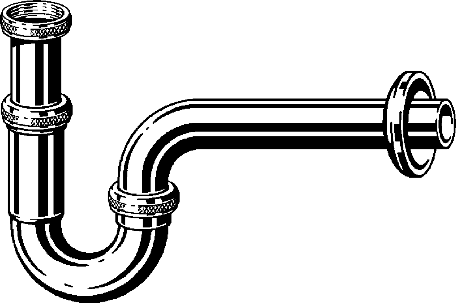 Канализационная арматура  Сифоны для умывальников и биде  Трубные сифоны VIEGA 305 611 Модель 5611 Santreyd  - Вид №1