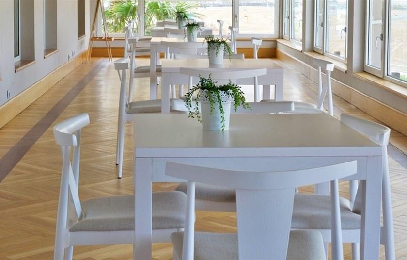 Andreu World Стул из бука, штабелируемый, со встроенной подушкой Smile Si0326 - Вид №6