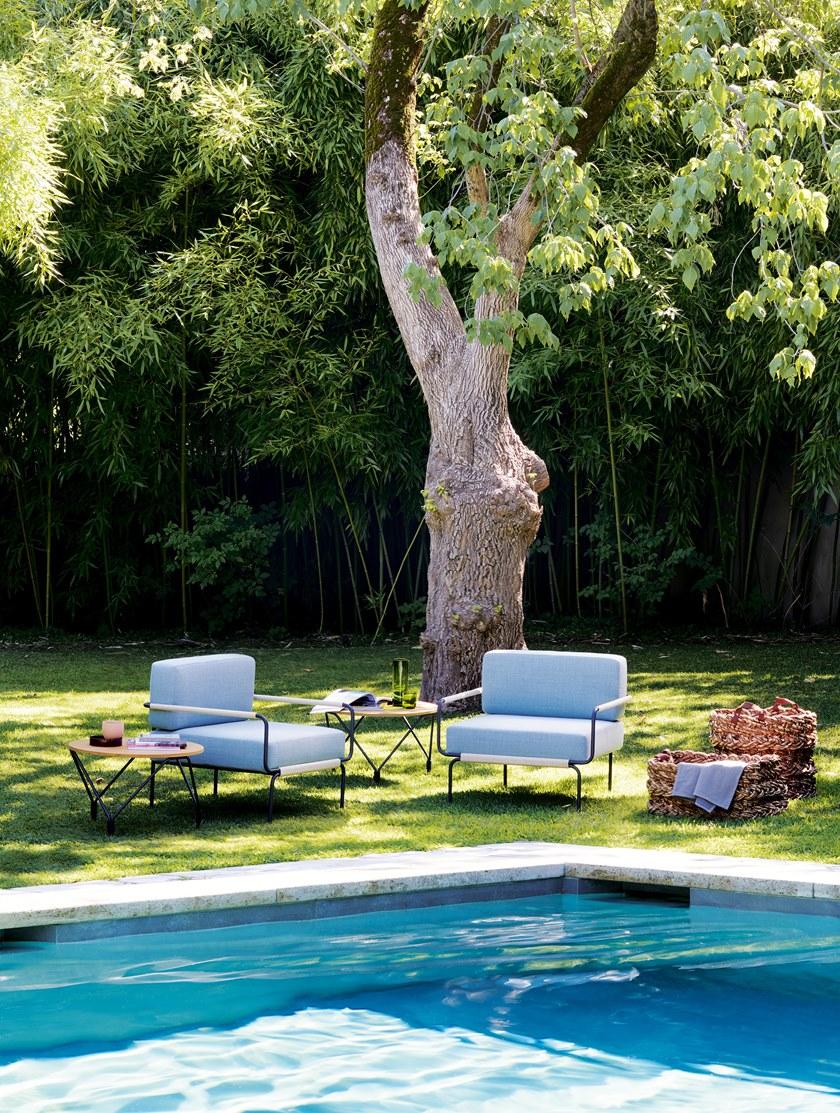 Potocco Садовое кресло с подлокотниками, обитое тканью June 921/pl - Вид №6