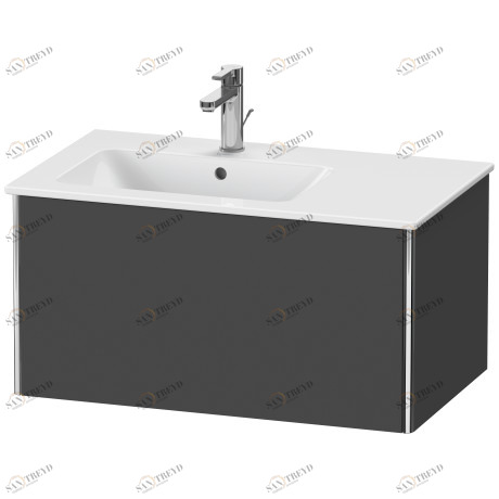 XS407204949 Тумбочка подвесная XSquare #XS4072 810 x 478 мм Графит матовый, декор Duravit