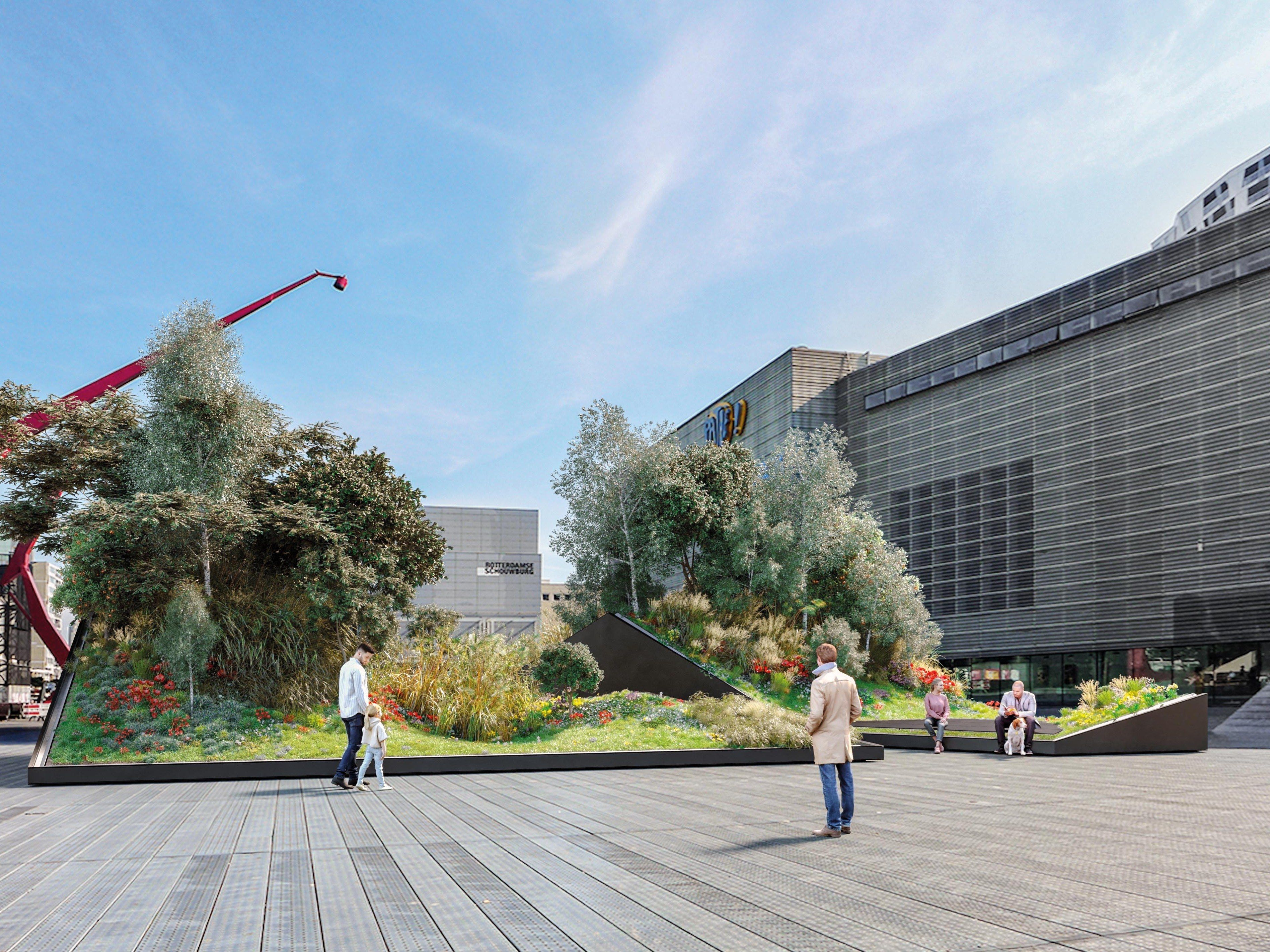 Изготовленный на заказ стальной плантатор Metalco SUPERVERDE ARCH-00143513