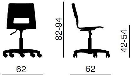 Quadrifoglio Вращающееся кресло с 5 спицами Celsius sun-id-1434756 - Вид №1