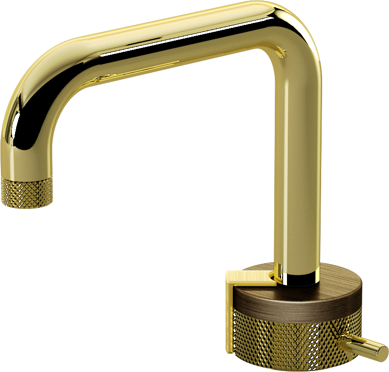 E-11500-R1VBB-L2BB-PB Однорычажный прогрессивный смеситель для раковины - излив 15,3см GRAFF MOD+