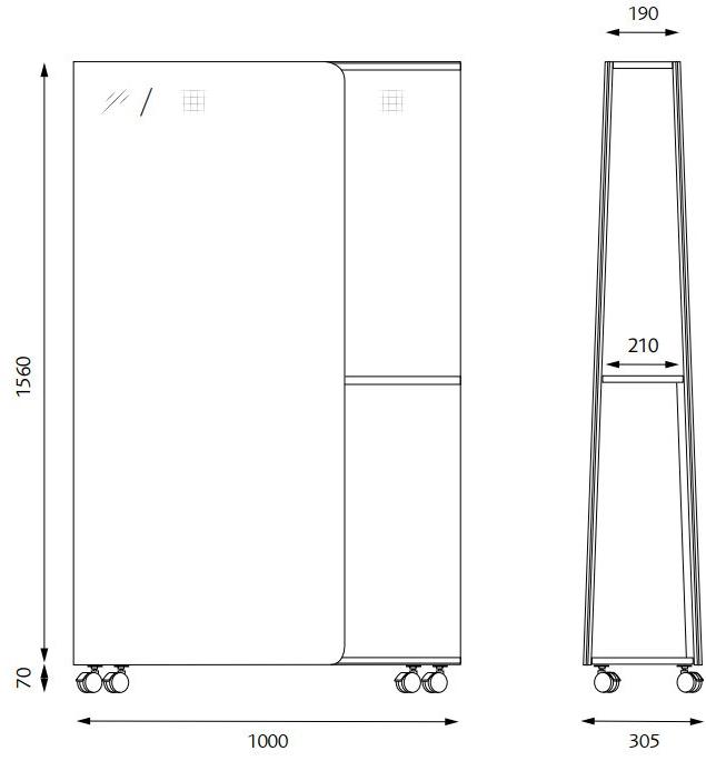 Glimakra of Sweden Звукопоглощающая офисная перегородка на колесах sun-id-1485249 - Вид №5
