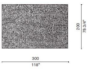 Cappellini Ковер из новозеландской шерсти и растительного волокна  Mcp_5  - Вид №5