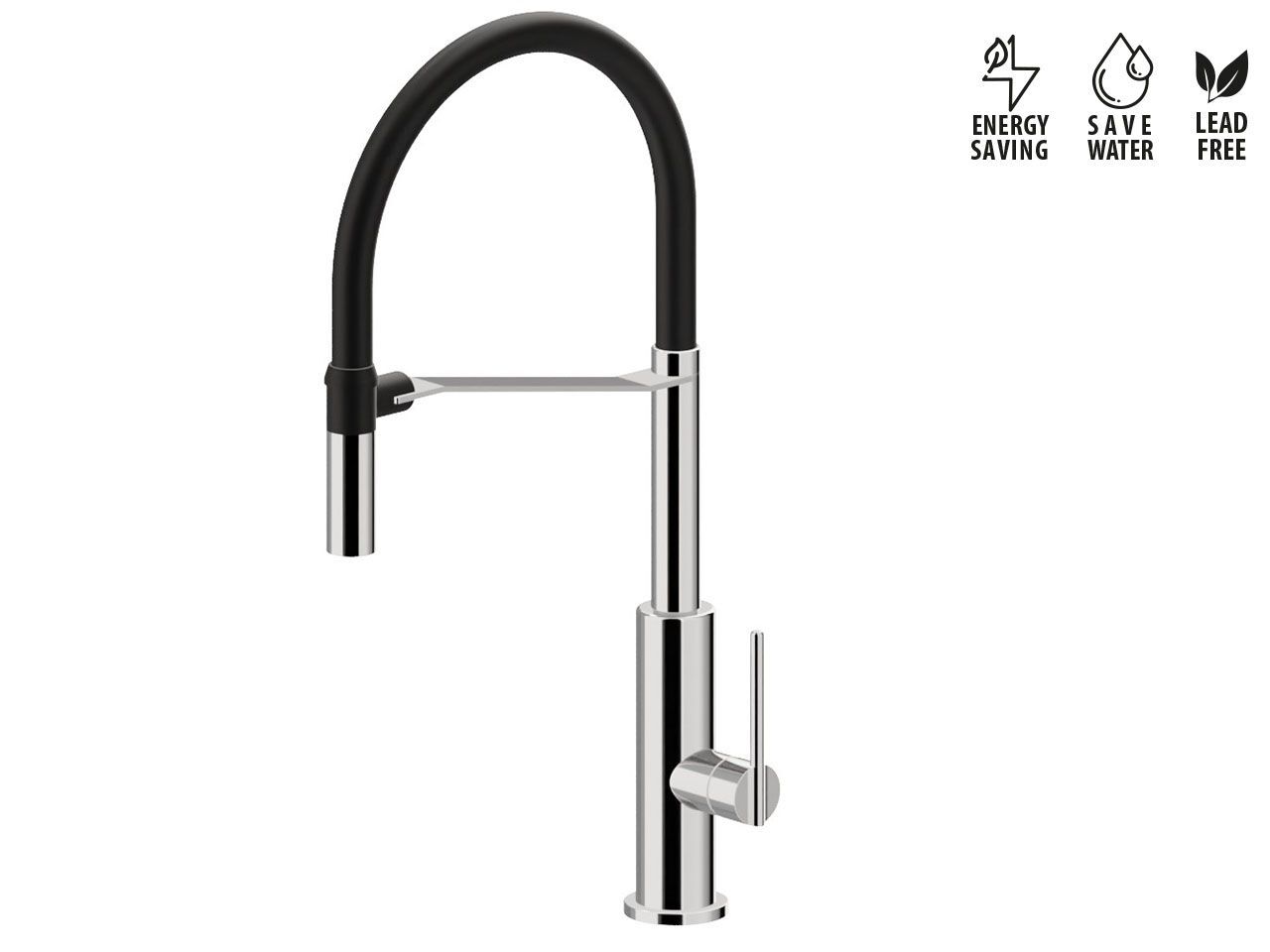 Однорычажный смеситель для кухни с ручным душем Newform KONBU ARCH-00021665