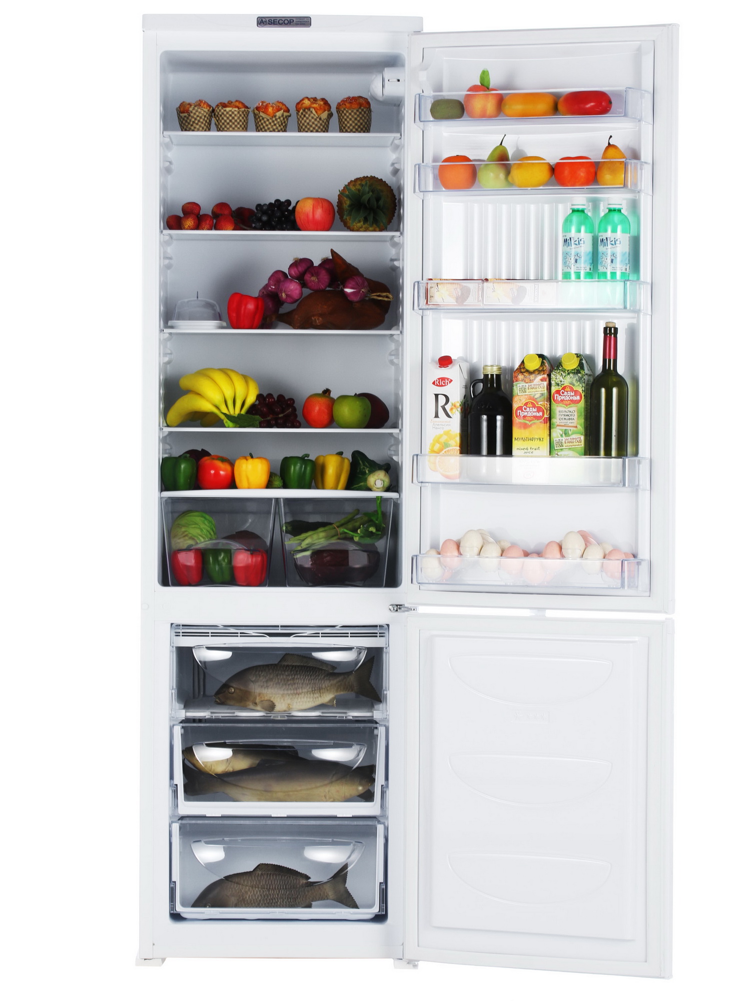 1229494 Холодильник с морозильником   DON R-295 B белый STDN-0049323 - Вид №8