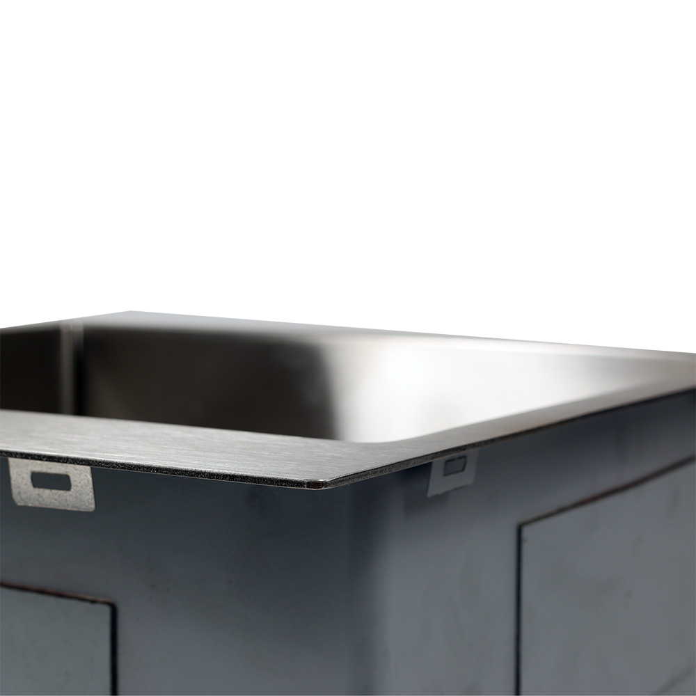 Мойка R5050H MELANA ProfLine 3,0/200 САТИН врезная квадратная MLN-R5050H - Вид №1