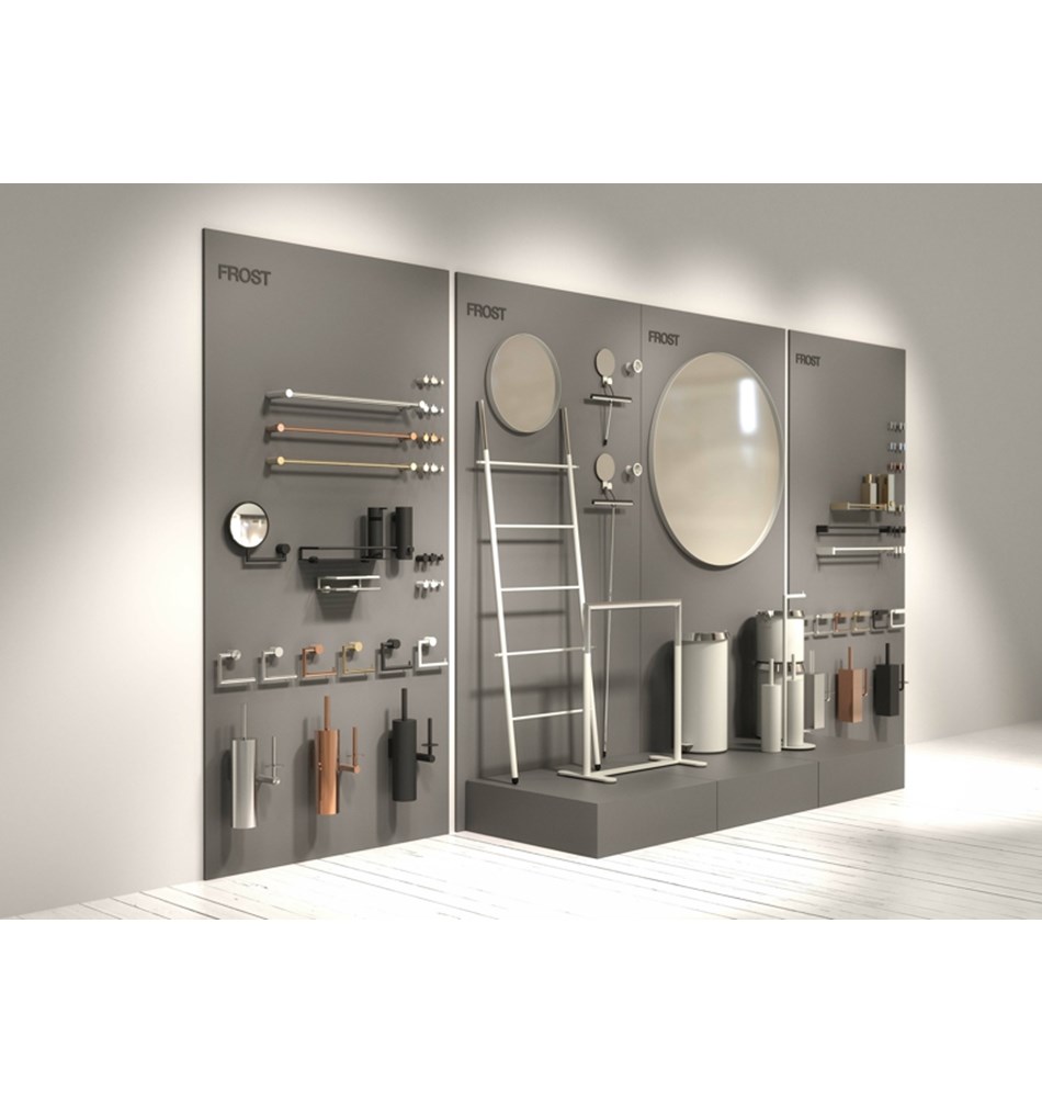 FROST Ершик для унитаза 8, combi » белый Нержавеющая сталь Белый N1948-W  - Вид №3