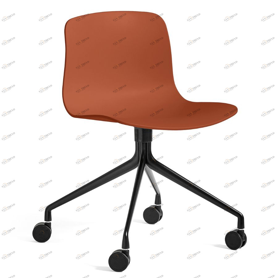 Стул AAC14, оранжевый с черным основанием Hay 923291